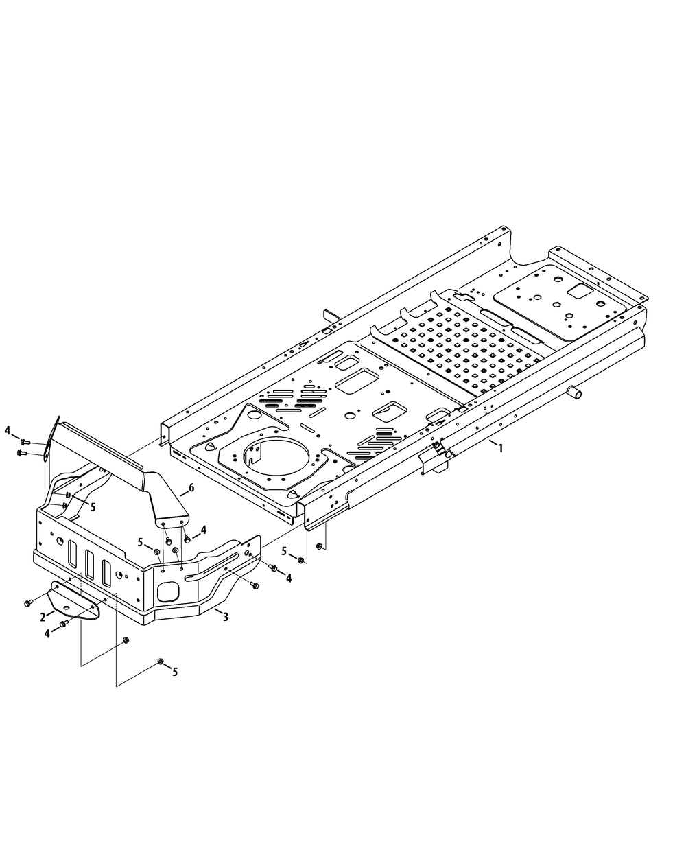 Frame Diagram and Parts List for Z-FORCESZ48 (53ATDFJB-53ATDFJB050)(2014) Cub Cadet Lawn Tractor